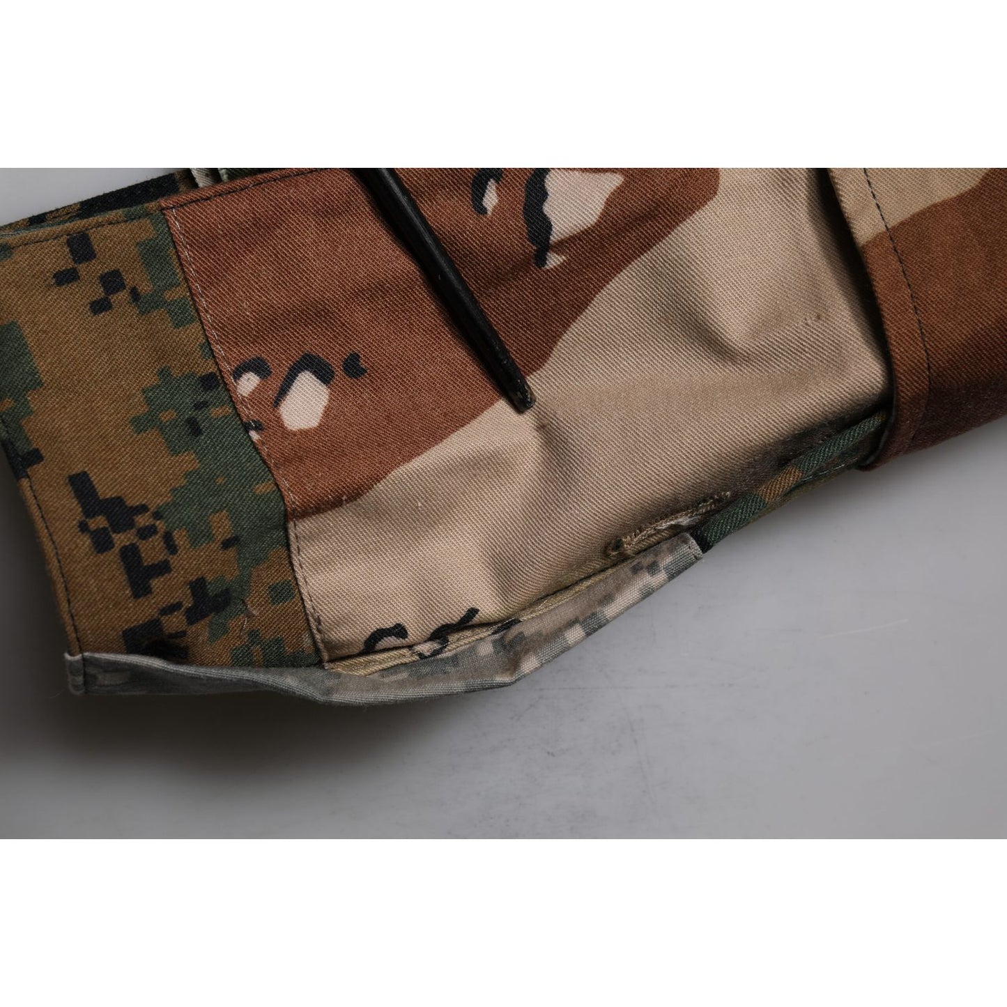 Dolce & Gabbana Green Patchwork Cargo Bermuda Shorts Dolce & Gabbana