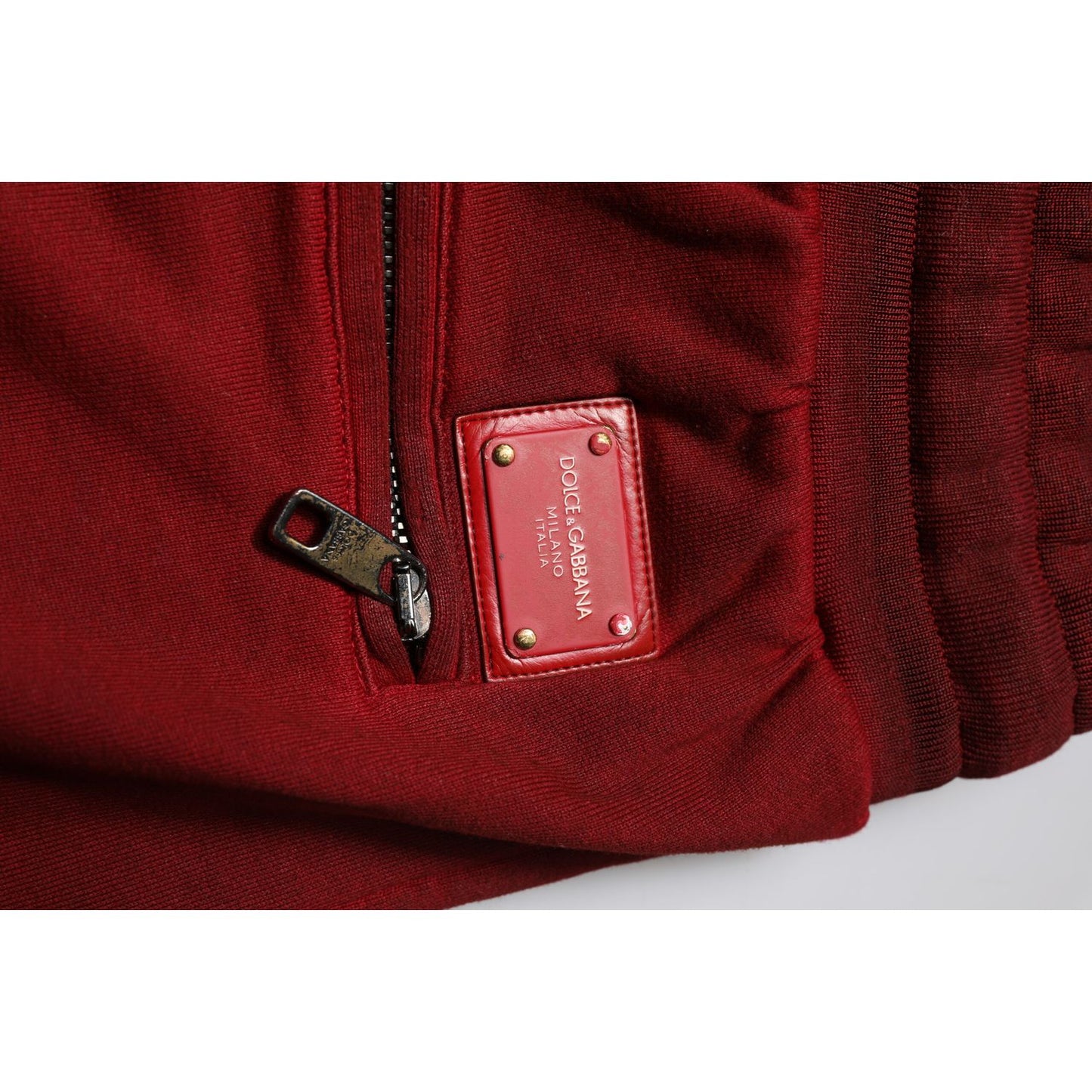 Dolce & Gabbana Maroon Rip Style Bermuda Sweatshorts Shorts Dolce & Gabbana