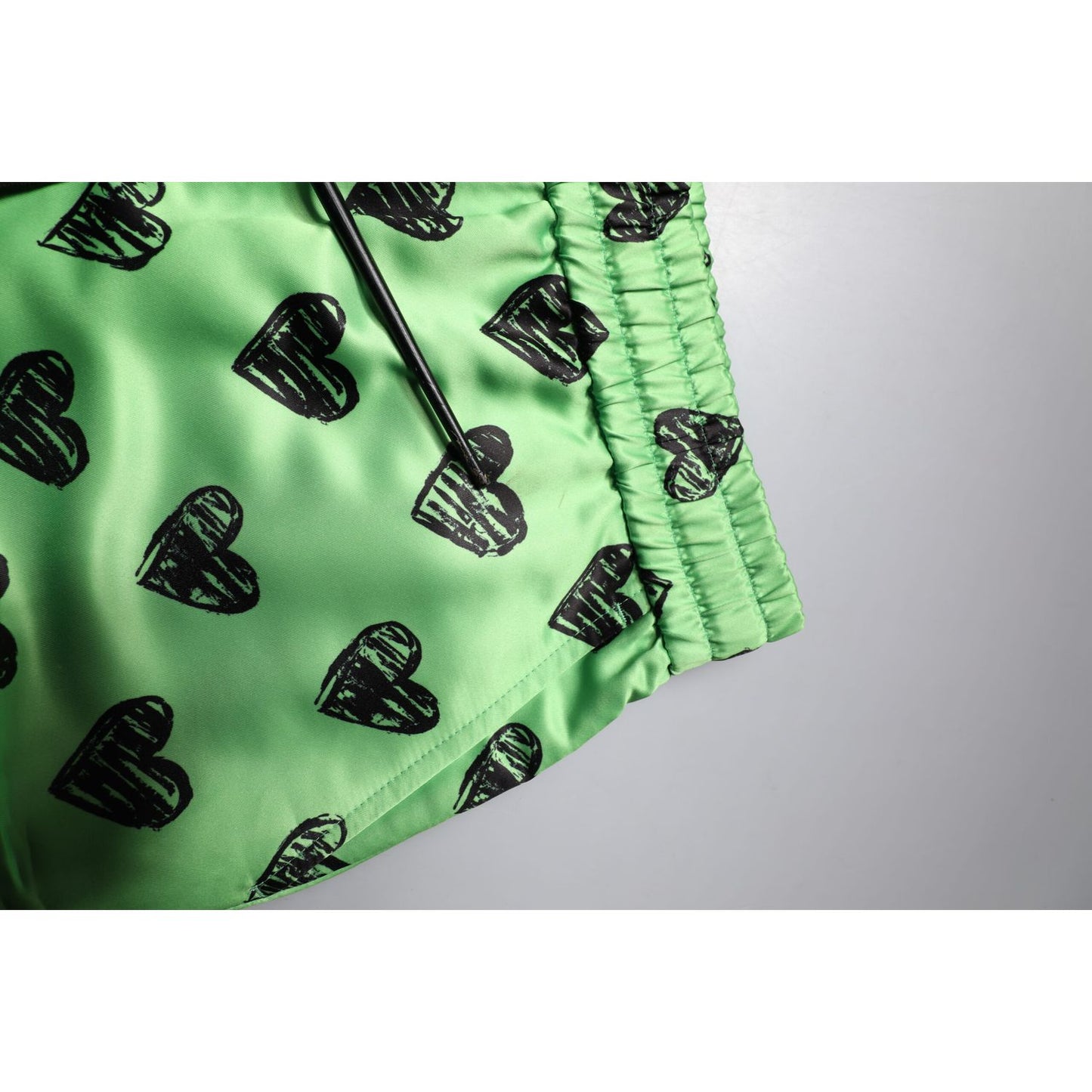 Dolce & Gabbana Green Heart Print Cargo Men Bermuda Shorts Dolce & Gabbana