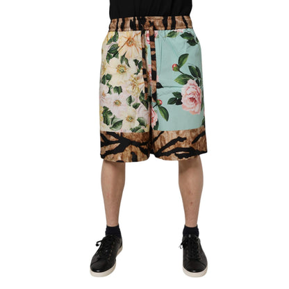 Dolce & Gabbana Multicolor Floral Print Men Bermuda Shorts Dolce & Gabbana