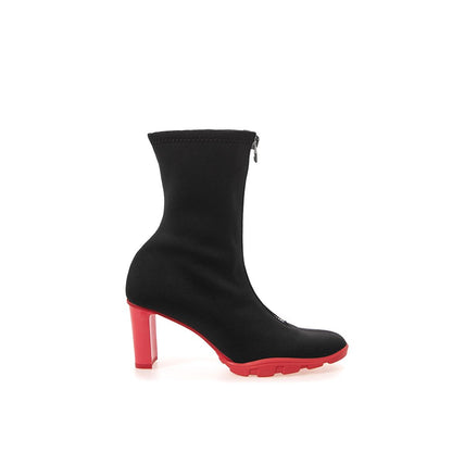 Alexander McQueen Black Neoprene Ankle Boots Alexander McQueen