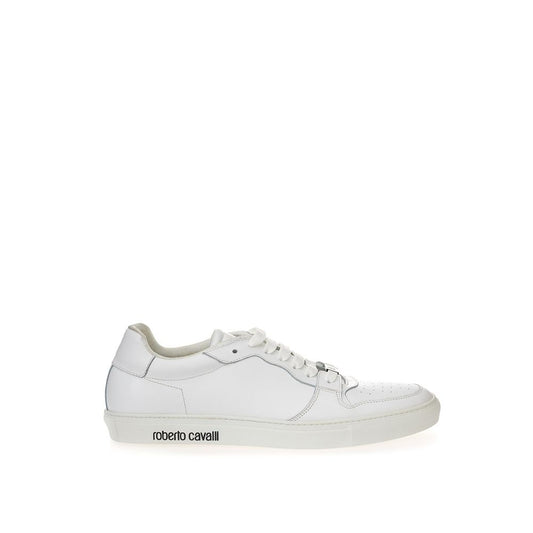 Roberto Cavalli White Leather Sneakers Luxe Footwear RO-11566620009958-EU36/US6