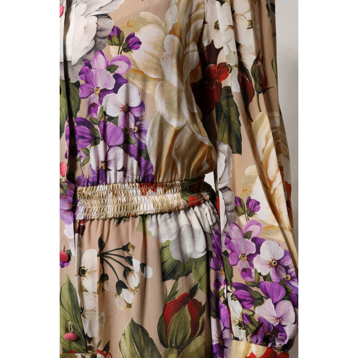 Dolce & Gabbana Multicolor Floral Wide Leg Jumpsuit Dress DR81637-38