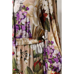 Dolce & Gabbana Multicolor Floral Wide Leg Jumpsuit Dress DR81637-38