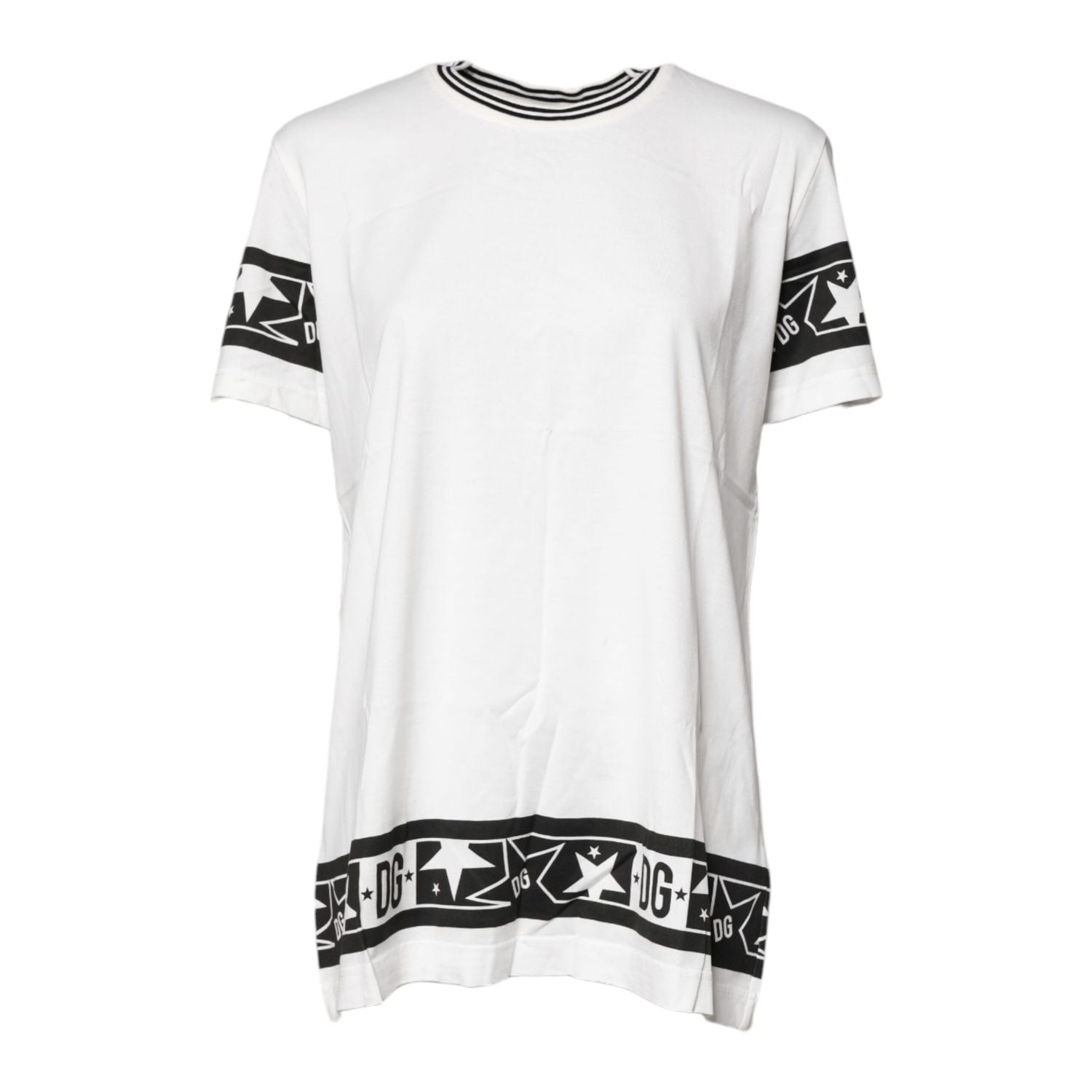 Dolce & Gabbana White #DGMillennials Cotton Crewneck T-shirt
