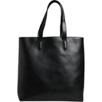 Dolce & Gabbana Black Calf Leather Shopping Tote Shoulder Bag BAG4345