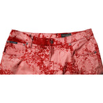 Dolce & Gabbana Red Tie Dye Cotton Skinny Men Denim Jeans PAN75144-48