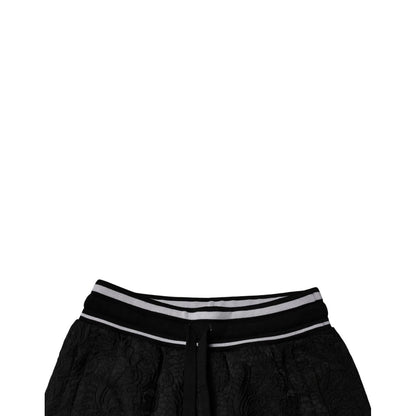 Dolce & Gabbana Black Mid Waist Jogger Men Sweatpants Pants Dolce & Gabbana