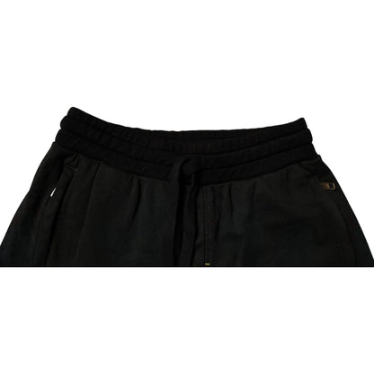 Dolce & Gabbana Black Cotton Sweatshorts Men Bermuda Shorts Dolce & Gabbana