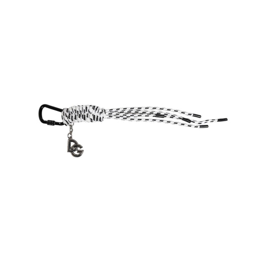 Dolce & Gabbana Multicolor Tape String DG Logo Keychain Polyester Keyring SMY10651