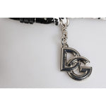 Dolce & Gabbana Multicolor Tape String DG Logo Keychain Polyester Keyring SMY10651