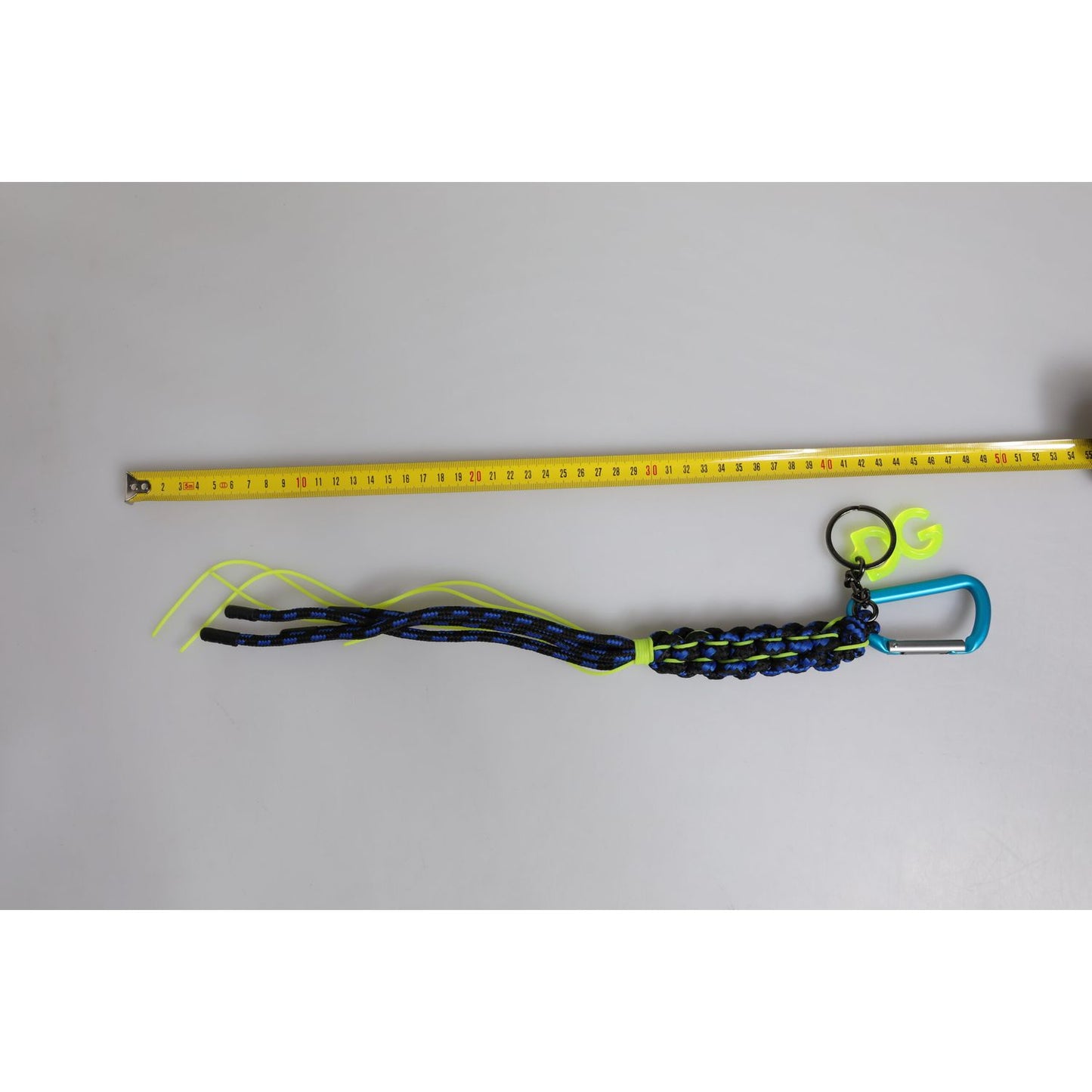 Dolce & Gabbana Multicolor Tape String DG Logo Keychain Polyester Keyring SMY10652