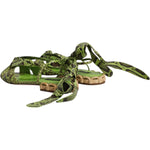 Dolce & Gabbana Green Animal Print Ankle Wrap Sandals Shoes LA12551-35.5