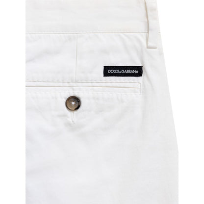 Dolce & Gabbana White Cotton Bermuda Shorts Dolce & Gabbana