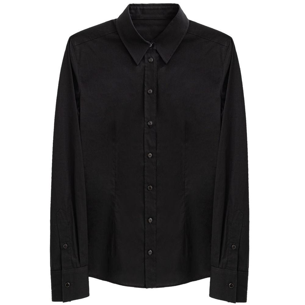 Dolce & Gabbana Black Cotton Dress Shirt Dolce & Gabbana