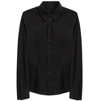 Dolce & Gabbana Black Cotton Dress Shirt Dolce & Gabbana