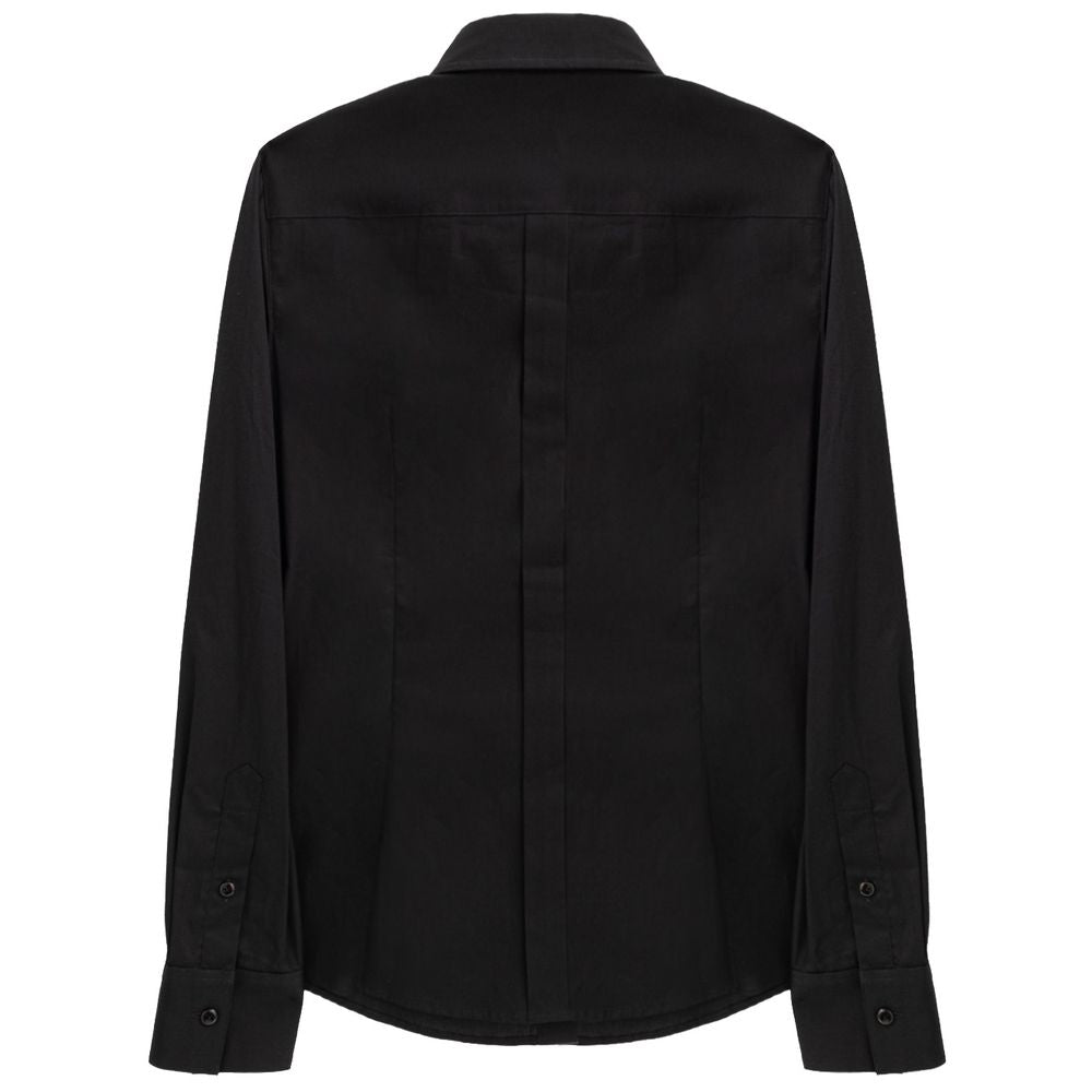 Dolce & Gabbana Black Cotton Dress Shirt Dolce & Gabbana