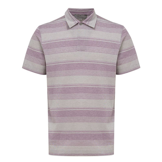 Canali Gray Cotton Polo Shirt
