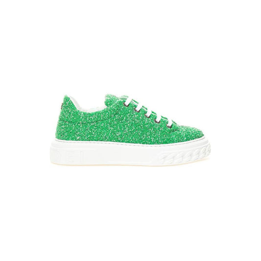 Casadei Emerald Elegance Leather Sneakers CA-4524674-EU41/US11