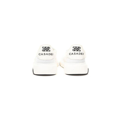 Casadei Elegant White Leather Sneakers