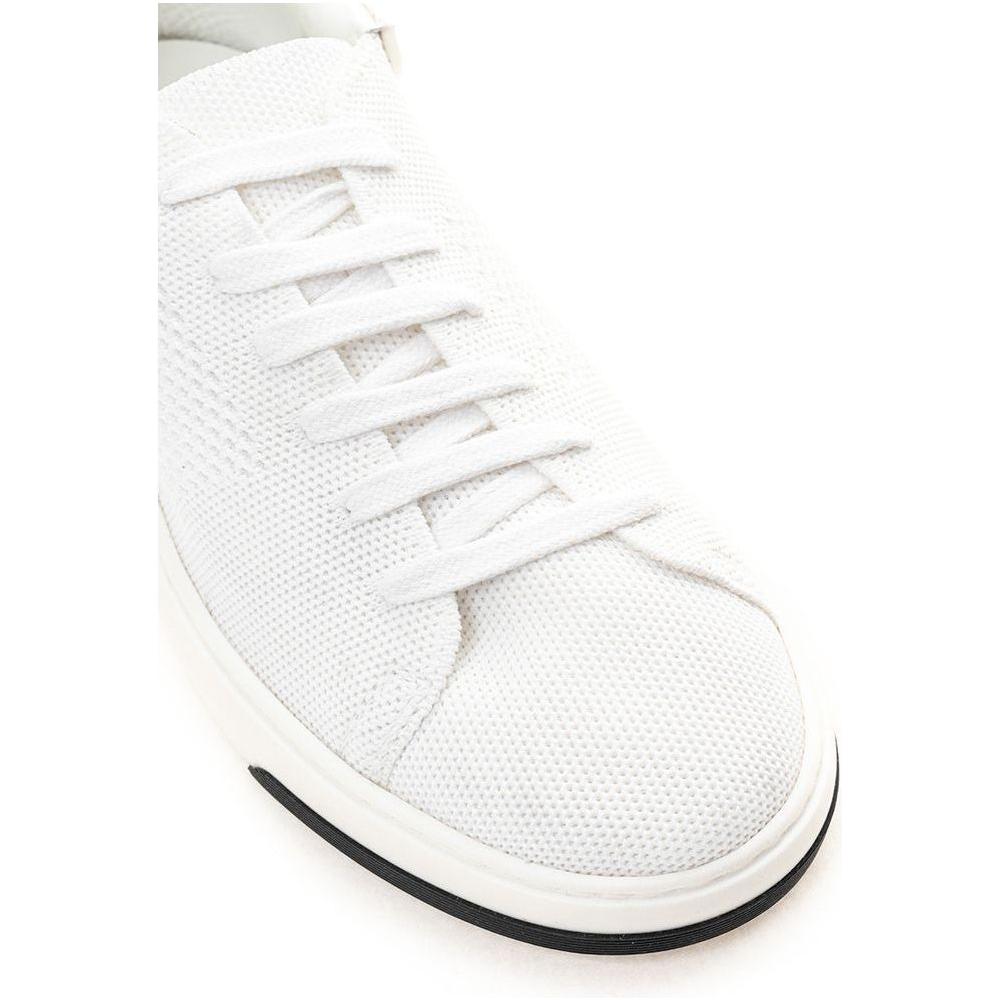 Casadei Elegant White Leather Sneakers