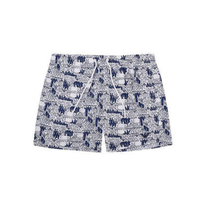 Emporio Armani White Polyester Swim Shorts Emporio Armani