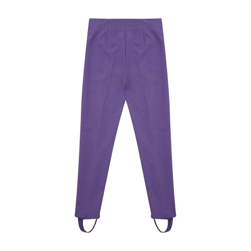 Lardini Purple Viscose Athletic Pants