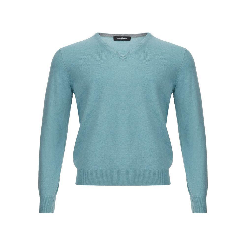 Gran Sasso Turquoise Cashmere Sweater Elegance Gran Sasso Cadet Blue
