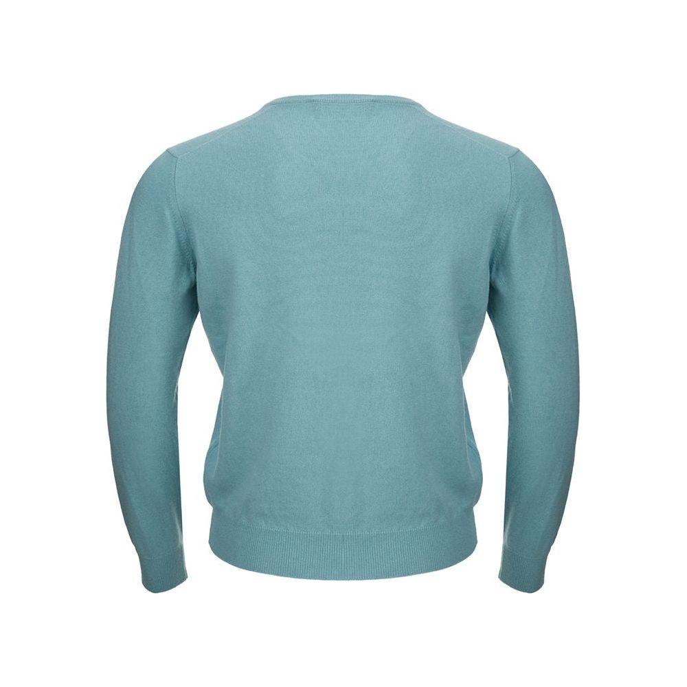 Gran Sasso Turquoise Cashmere Sweater Elegance Gran Sasso Cadet Blue