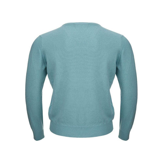 Gran Sasso Turquoise Cashmere Sweater Elegance Gran Sasso Cadet Blue