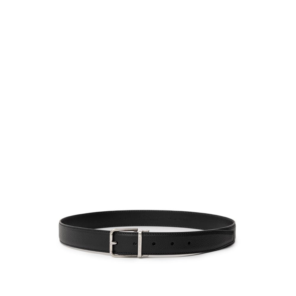 Dolce & Gabbana Black Leather Regular Belt