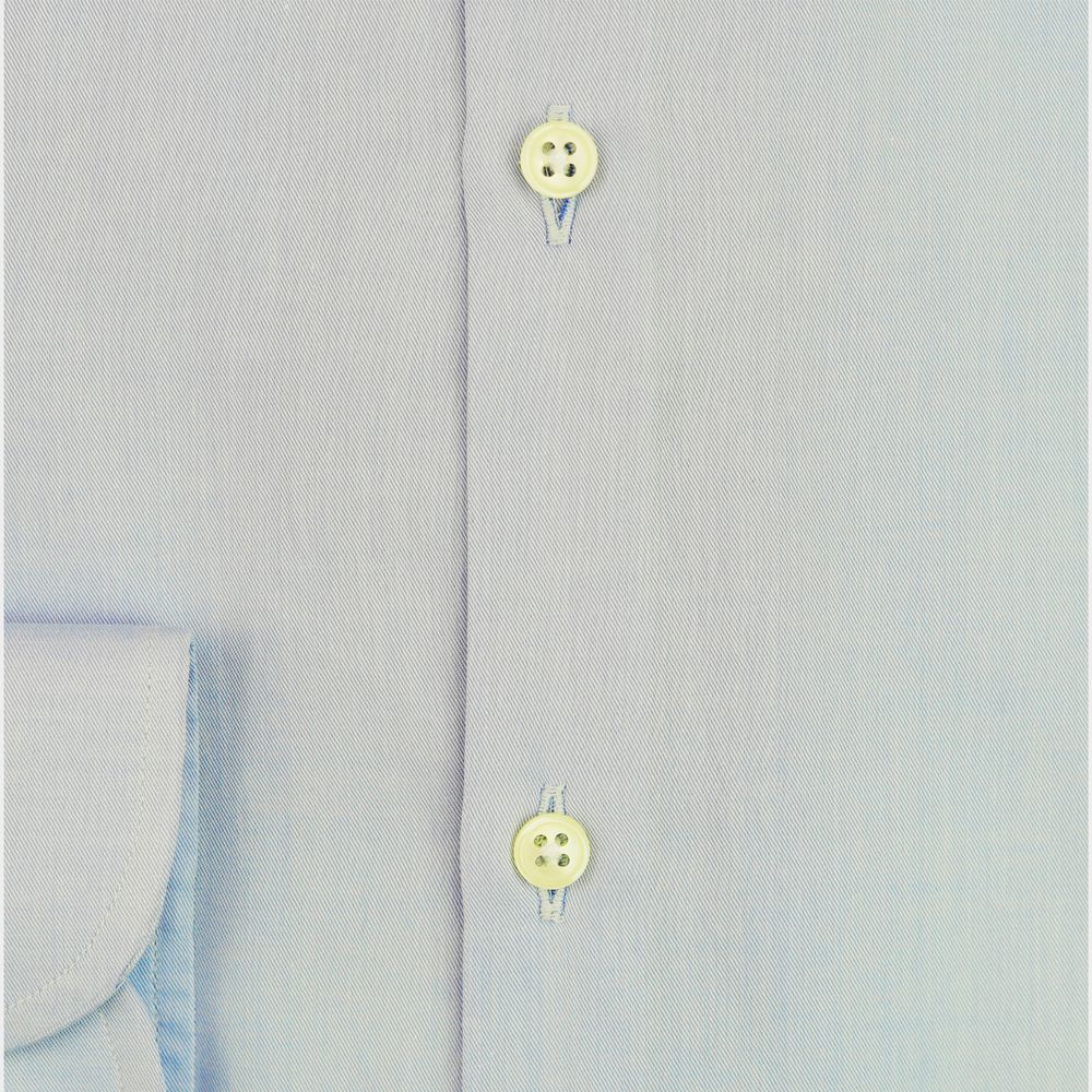 Bagutta Blue Cotton Shirt