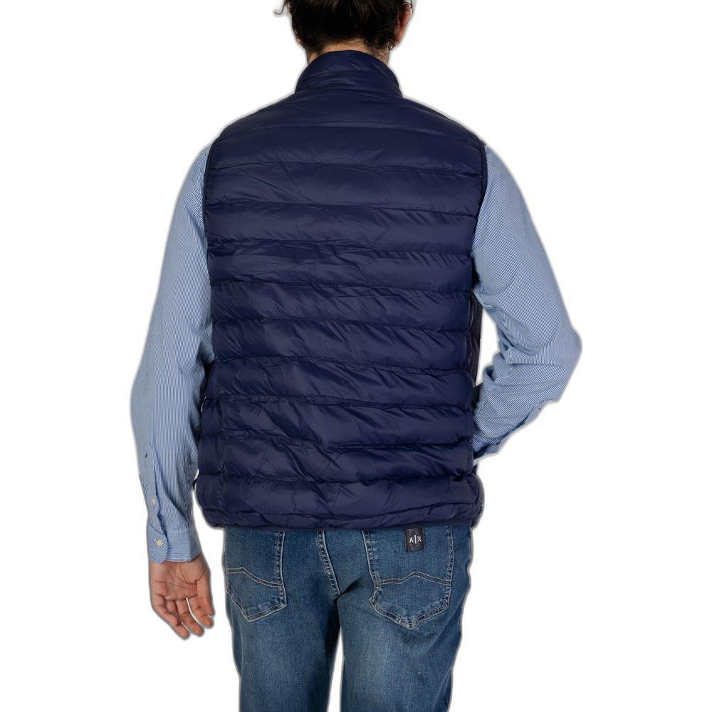 U.S. POLO ASSN. Blue Polyamide Sleveless Jacket US-13434400010-IT46 | S