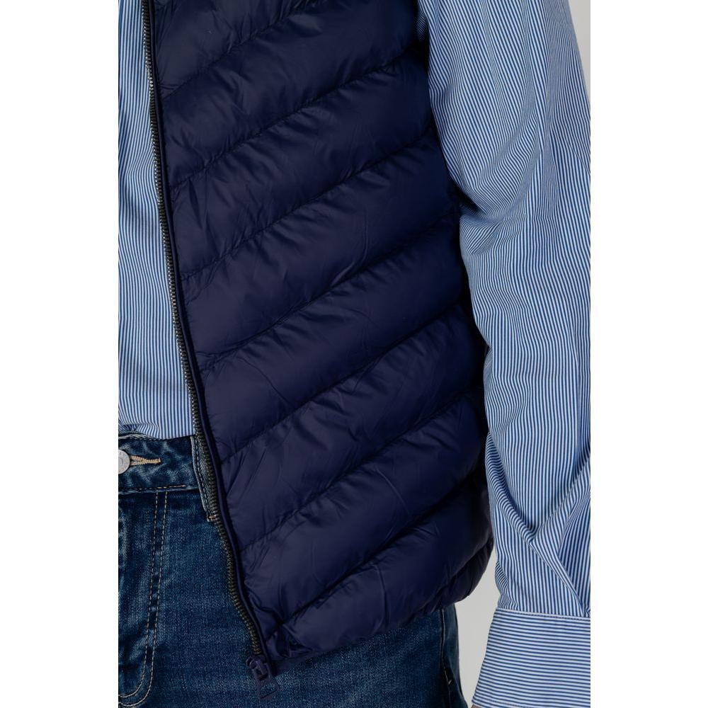 U.S. POLO ASSN. Blue Polyamide Sleveless Jacket US-13434400010-IT46 | S