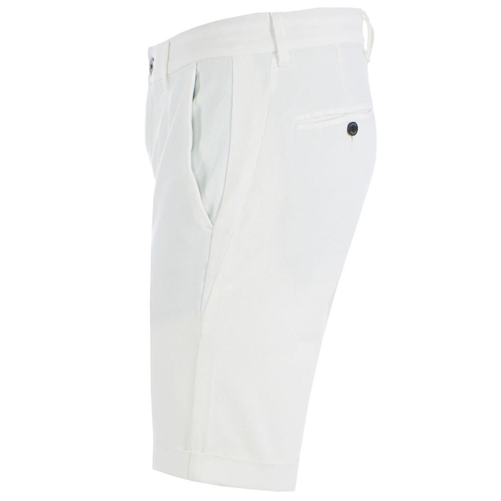 Yes Zee White Cotton Short YE-15244-W31
