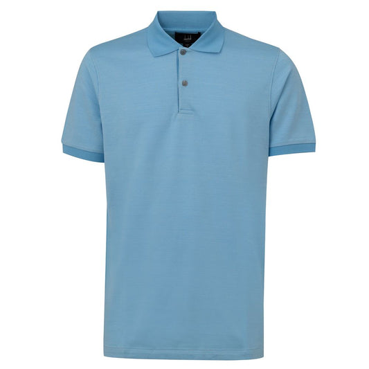Dunhill Blue Cotton Polo Shirt DU-906267320013813-M