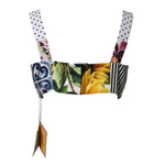 Dolce & Gabbana Multicolor Sweetheart Neck Patchwork Crop Top TSH87142-46