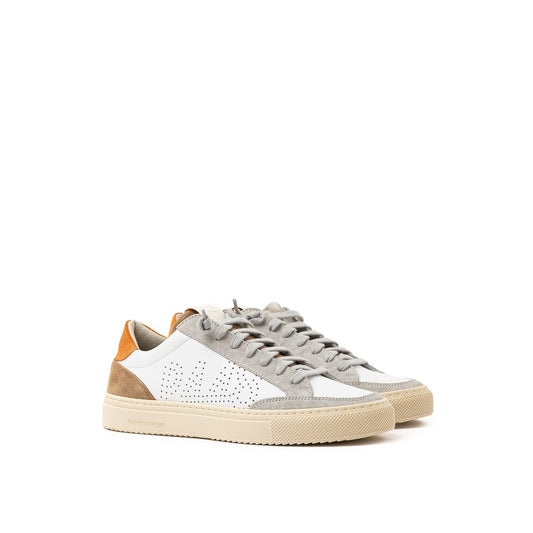 P448 White Leather Sneaker P-8034666-EU39/US9