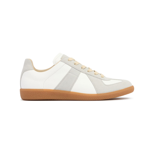 Maison Margiela Low Leather And Suede Sneakers MMS58WS0196P1895T1016