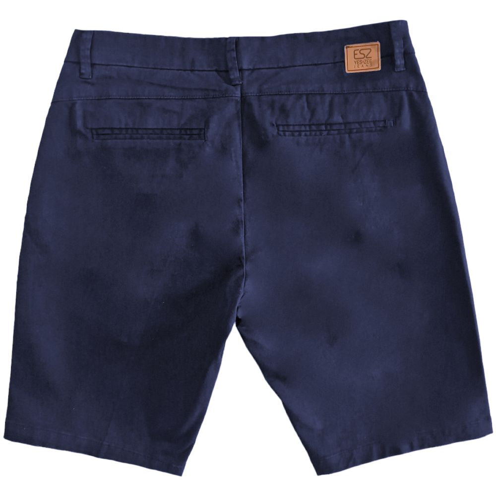 Yes Zee Blue Cotton Short YE-15252-W28