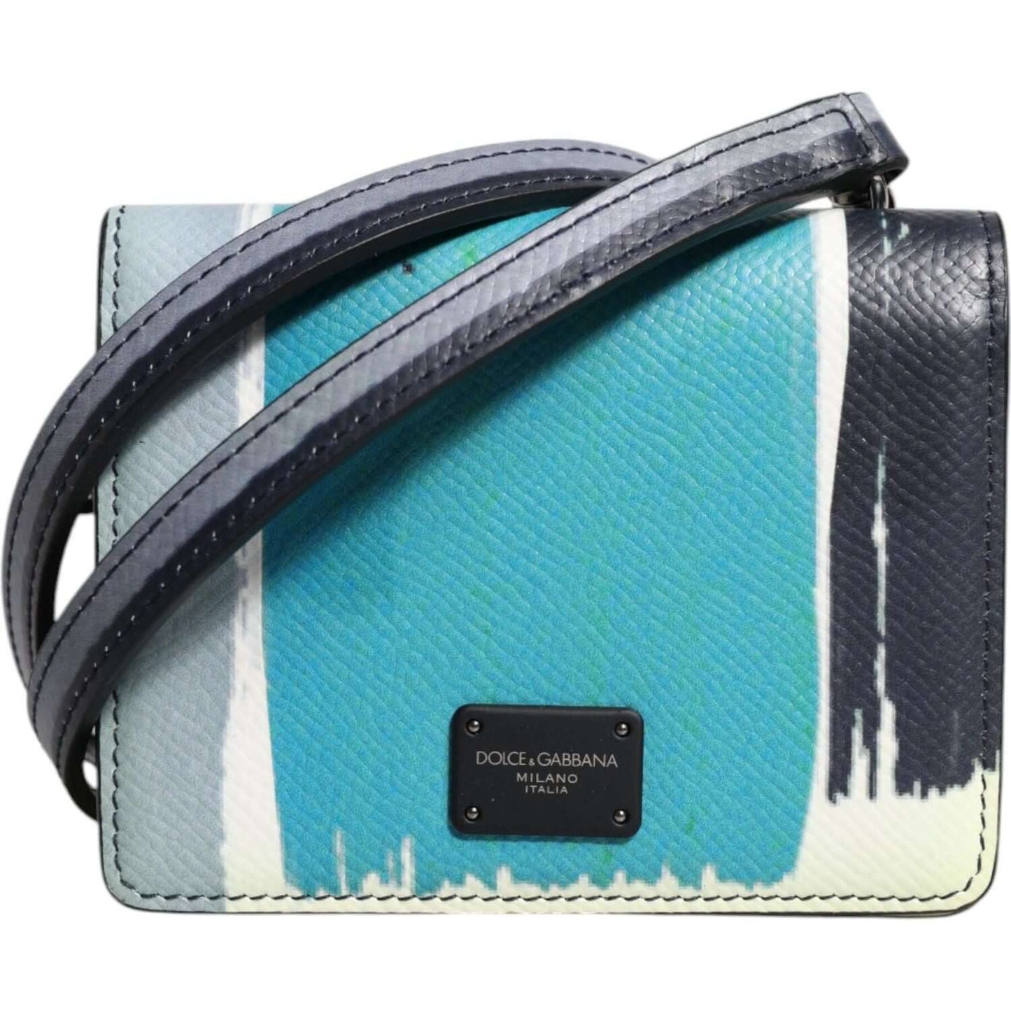 Dolce & Gabbana Multicolor Leather DG Logo Bifold Card Holder Wallet