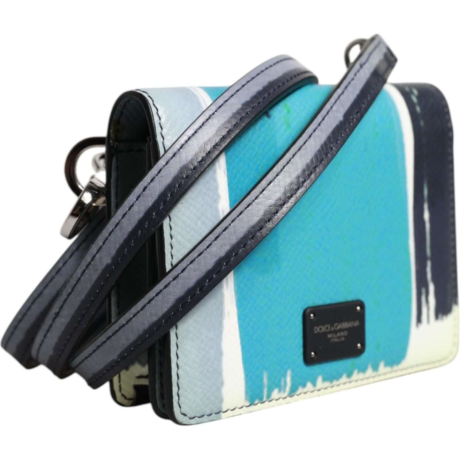 Dolce & Gabbana Multicolor Leather DG Logo Bifold Card Holder Wallet