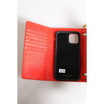 Dolce & Gabbana Red Leather Quilted Devotion Crossbody Phone Cover Bag