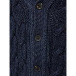 Cruciani Blue Cashmere Cardigan CR-8756673-IT50 | L