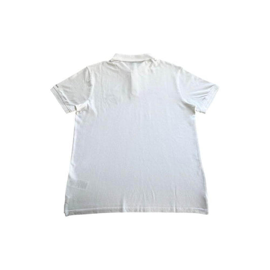 Trussardi Beachwear White Cotton Men Polo Shirt TR-24808-S