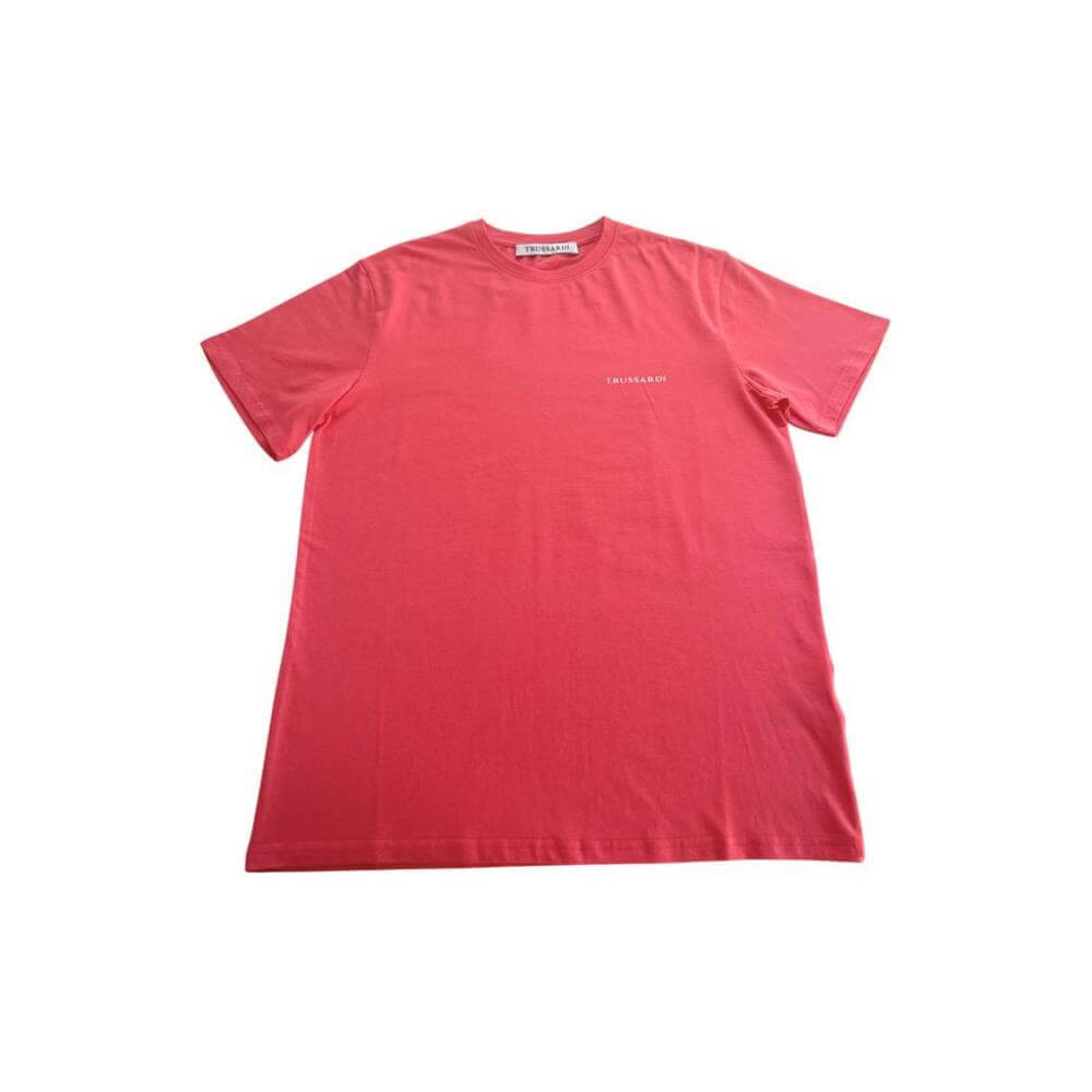Trussardi Beachwear Red Cotton T-Shirt