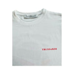 Trussardi Beachwear White Cotton Men T-Shirt TR-24804-S
