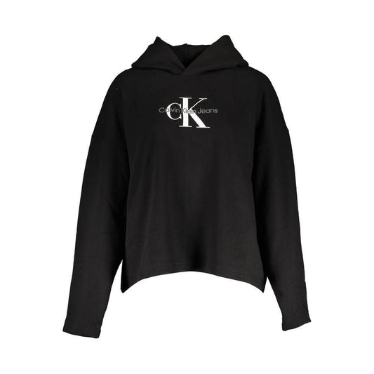 Calvin Klein Black Cotton Women Sweater CA-17453-S