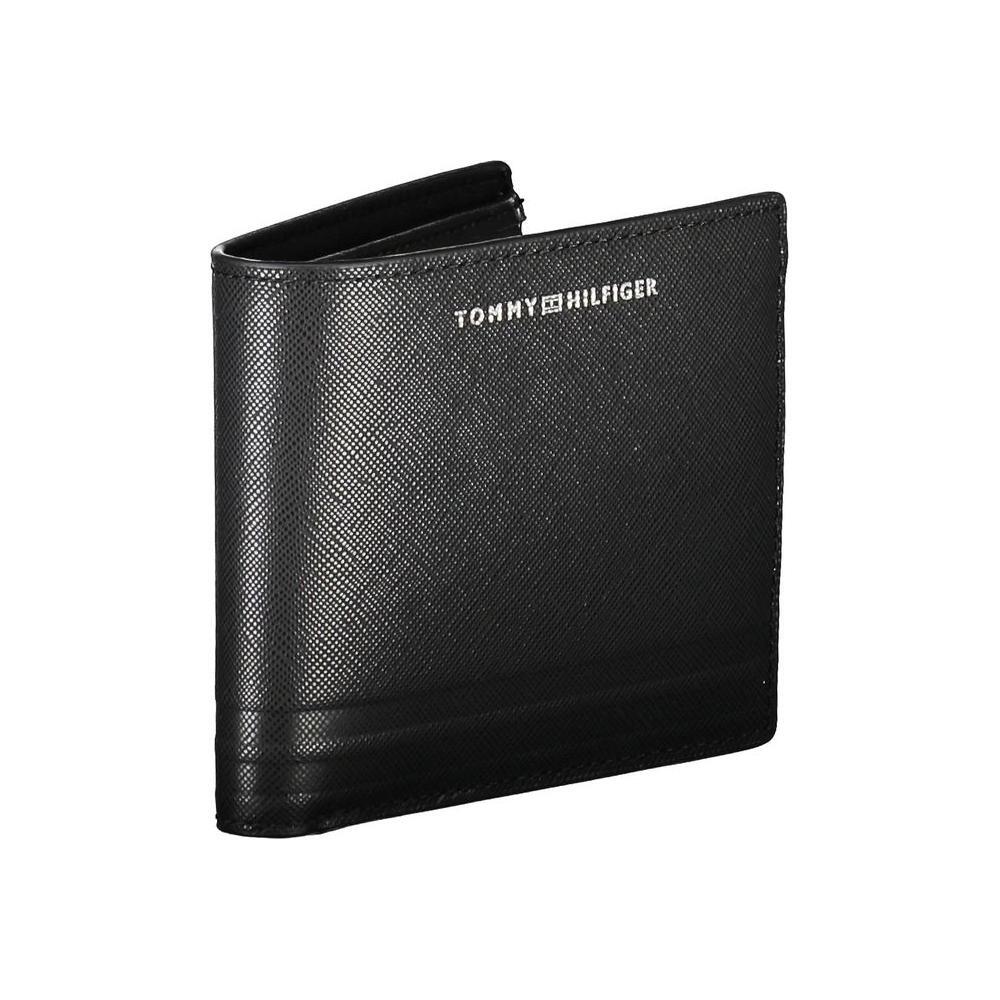 Tommy Hilfiger Black Leather Men Wallet TO-20424