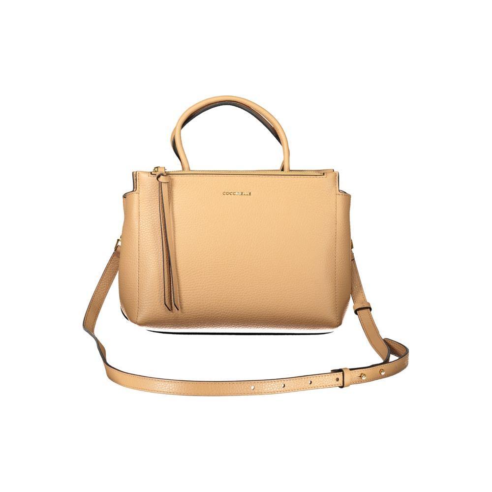 Front view with bag zipped and handles upright.